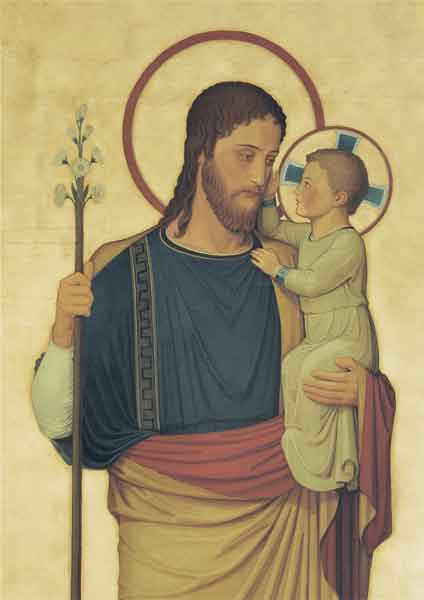 Kunst-Postkarte - Hl. Josef