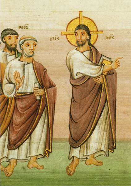 Klappkarte - Christus und Apostel