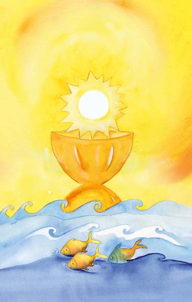 Bildchen - Jesus - Sonne, Brot und Leben