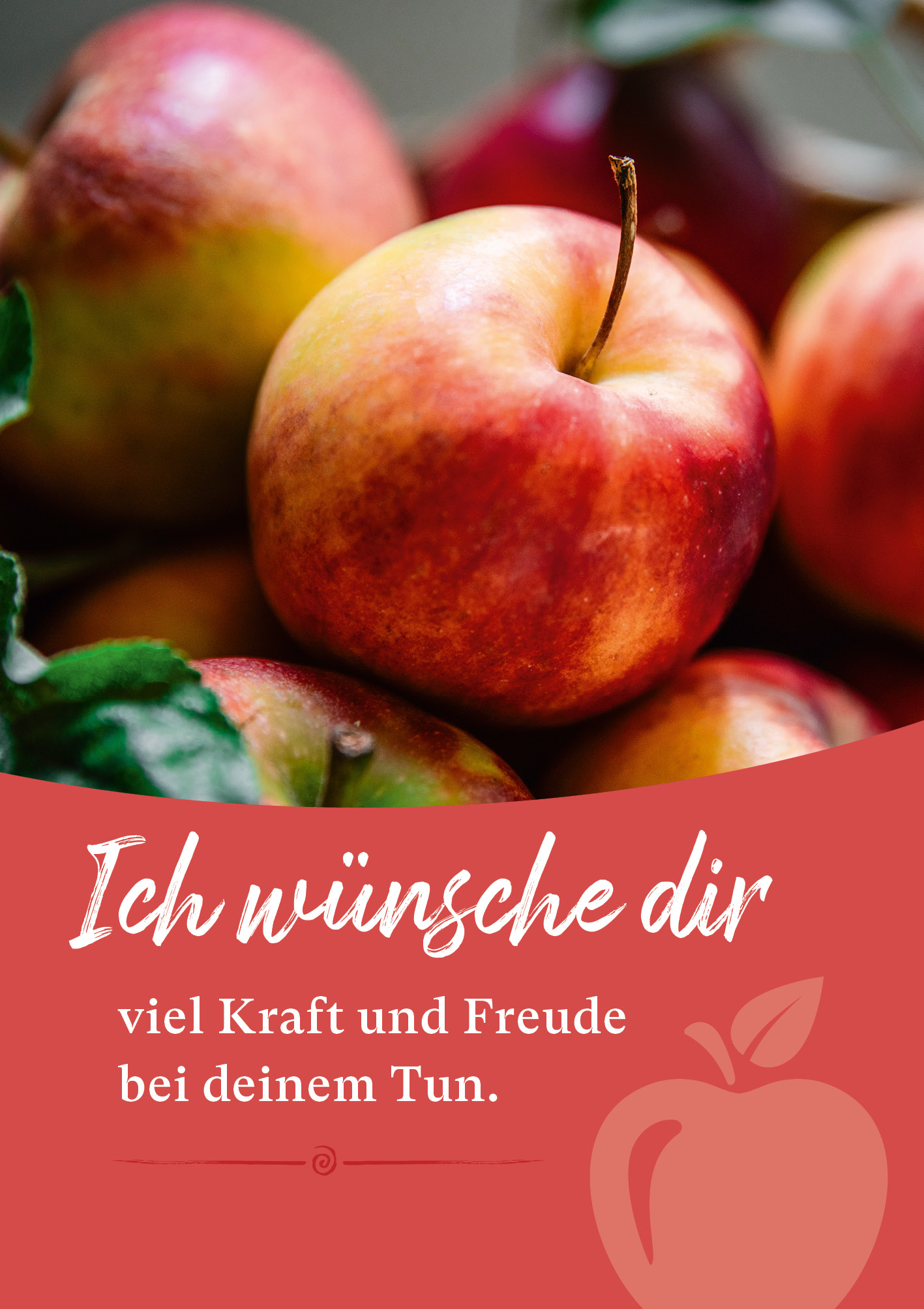 Kunst-Postkarte - Kraft und Freude