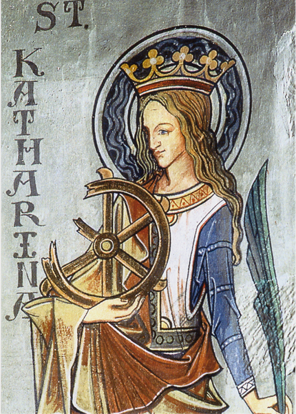 Kunst-Postkarte - Hl. Katharina. Gengenbach