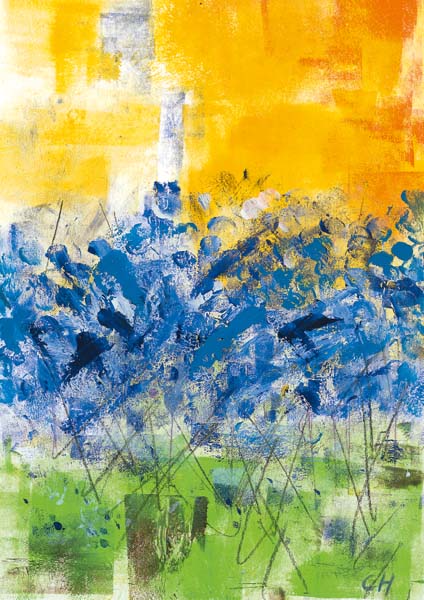 Klappkarte - Ein Meer voll Blumen