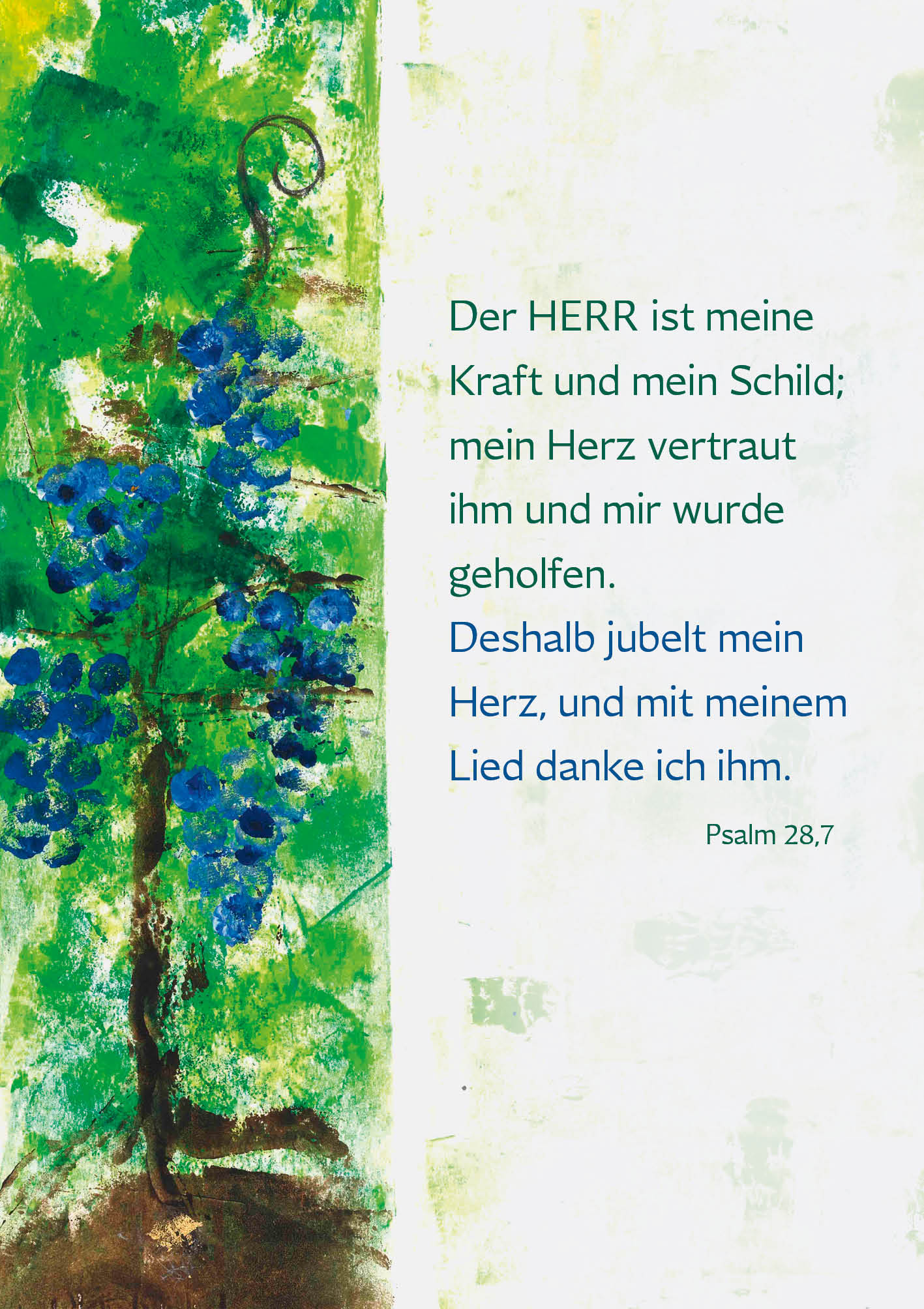 Klappkarte - Ich bin der Weinstock