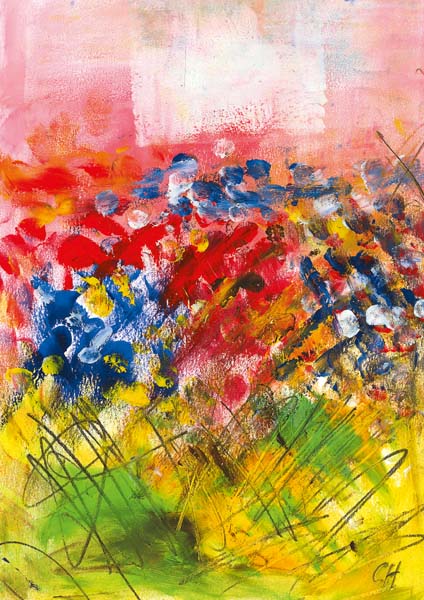 Klappkarte - Eine Wiese voller Freude