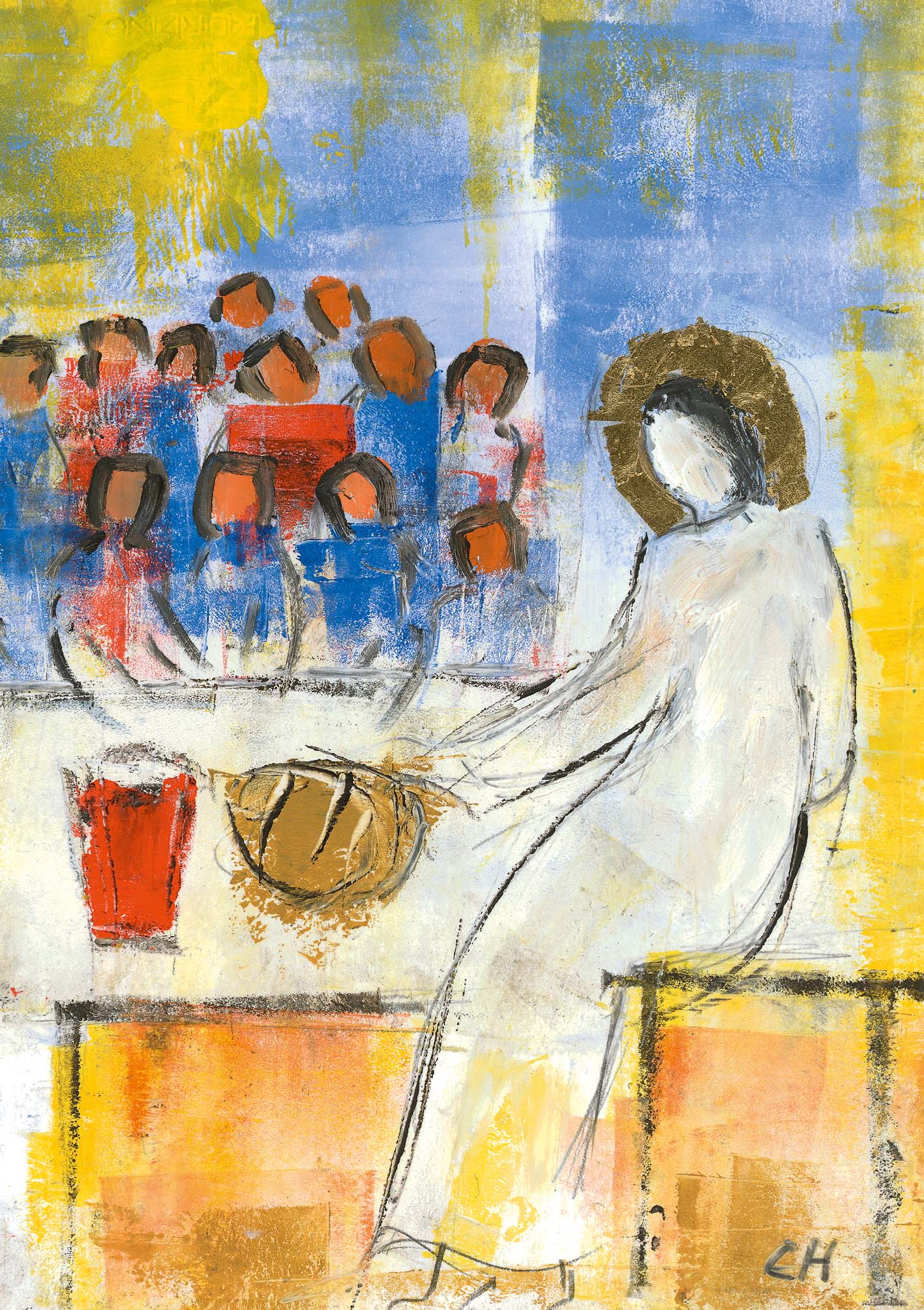 Klappkarte - Bei Jesus daheim