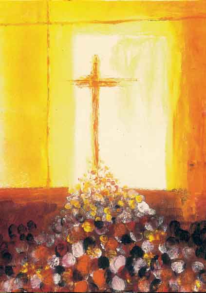 Kunst-Postkarte - Der Weg ins Licht