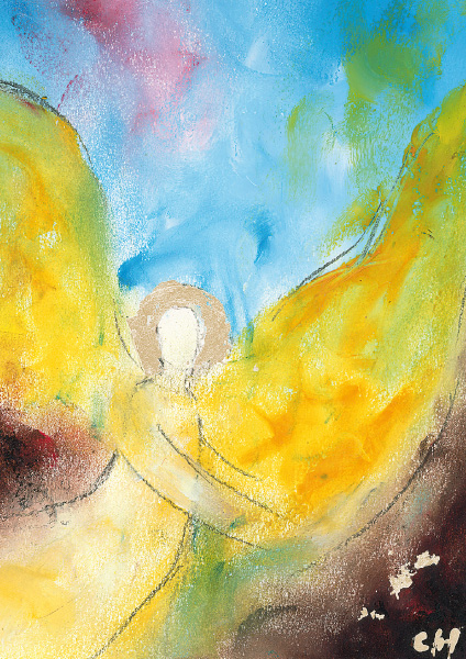 Klappkarte - Engel der Güte