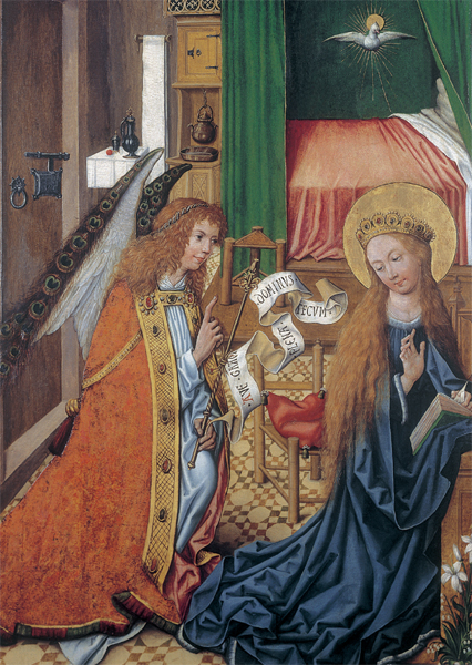 Kunst-Postkarte - Verkündigung an Maria