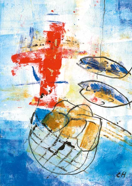 Klappkarte - Gott gebe viel Gnade und Frieden