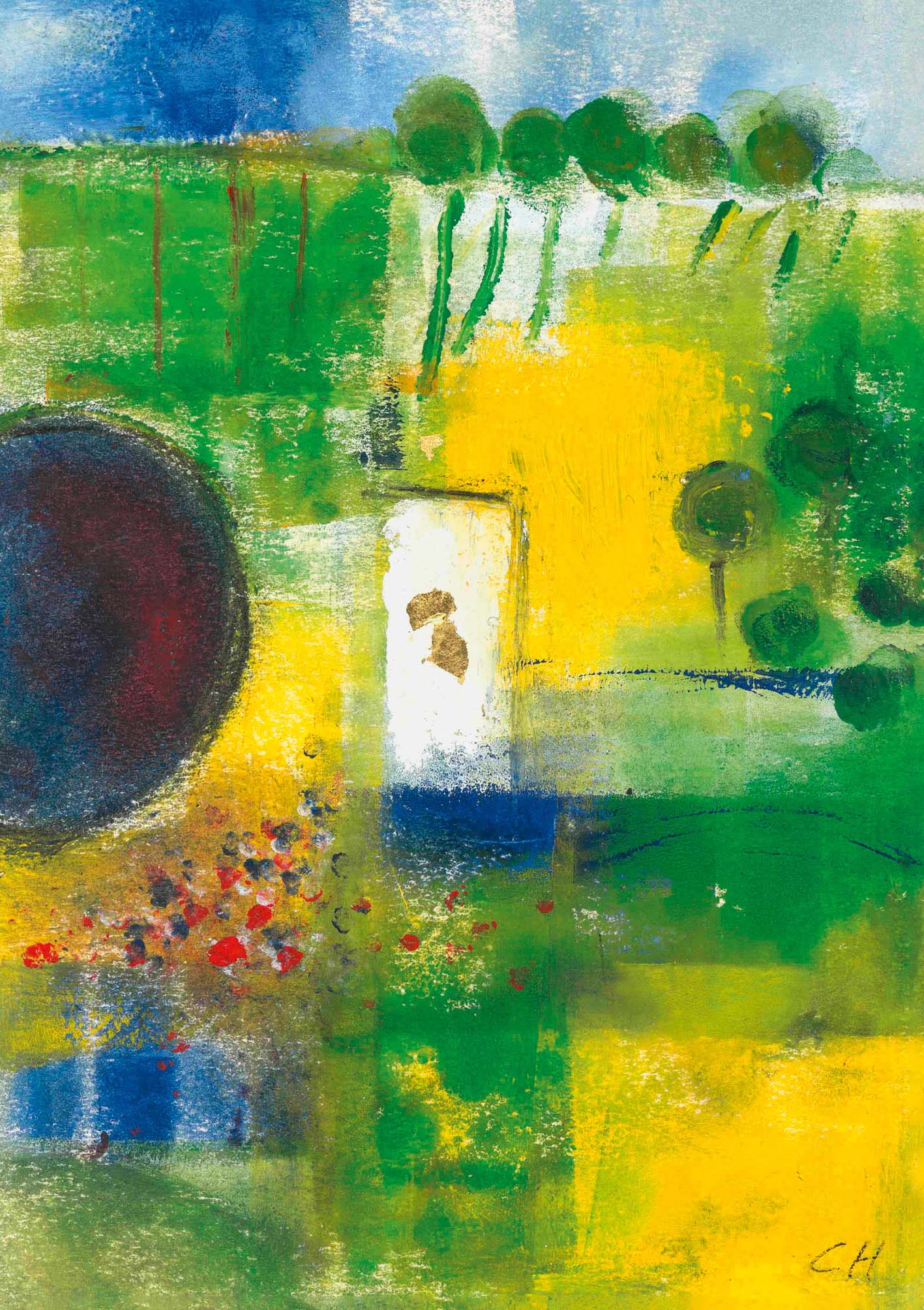 Kunst-Klappkarte - Das Grab ist leer - Halleluja