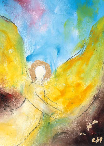 Kunst-Postkarte - Engel der Güte