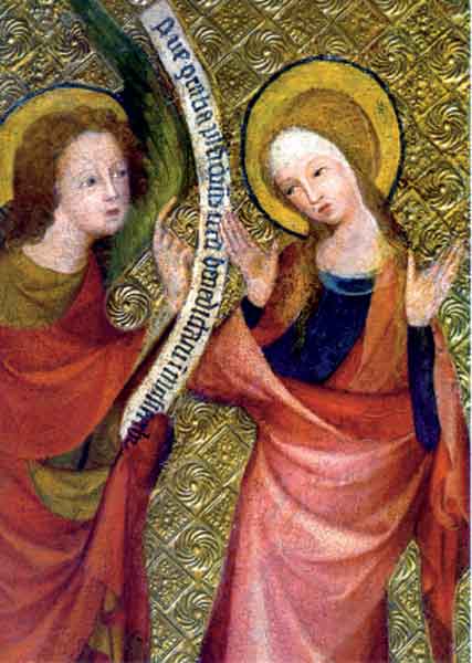 Kunst-Postkarte - Verkündigung an Maria