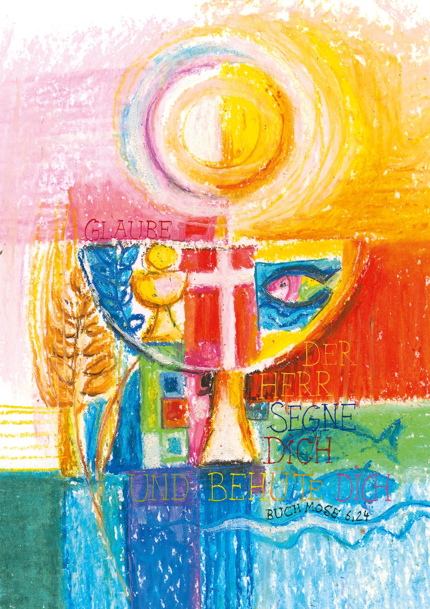 Klappkarte - Geladen zum Tisch des Herrn