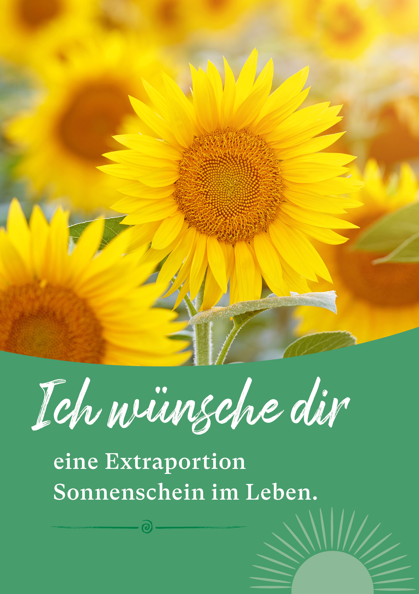 Kunst-Postkarte - Sonnenschein