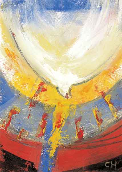 Kunst-Postkarte - Kraft des Geistes