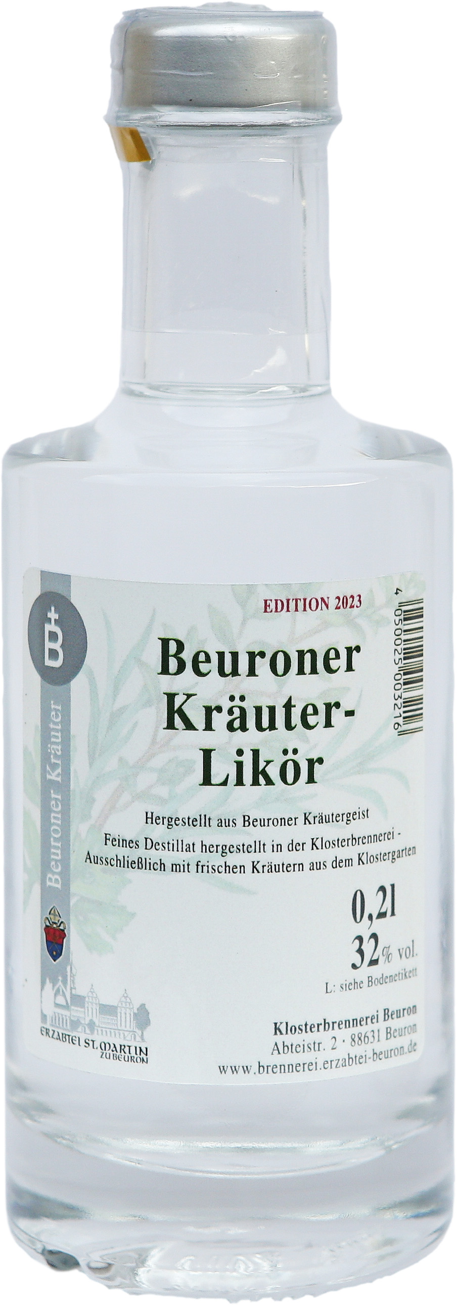 Likör: Beuroner Kräuter-Likör 0,2 ltr.