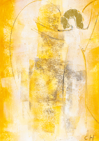 Kunst-Postkarte - Engel der Straße