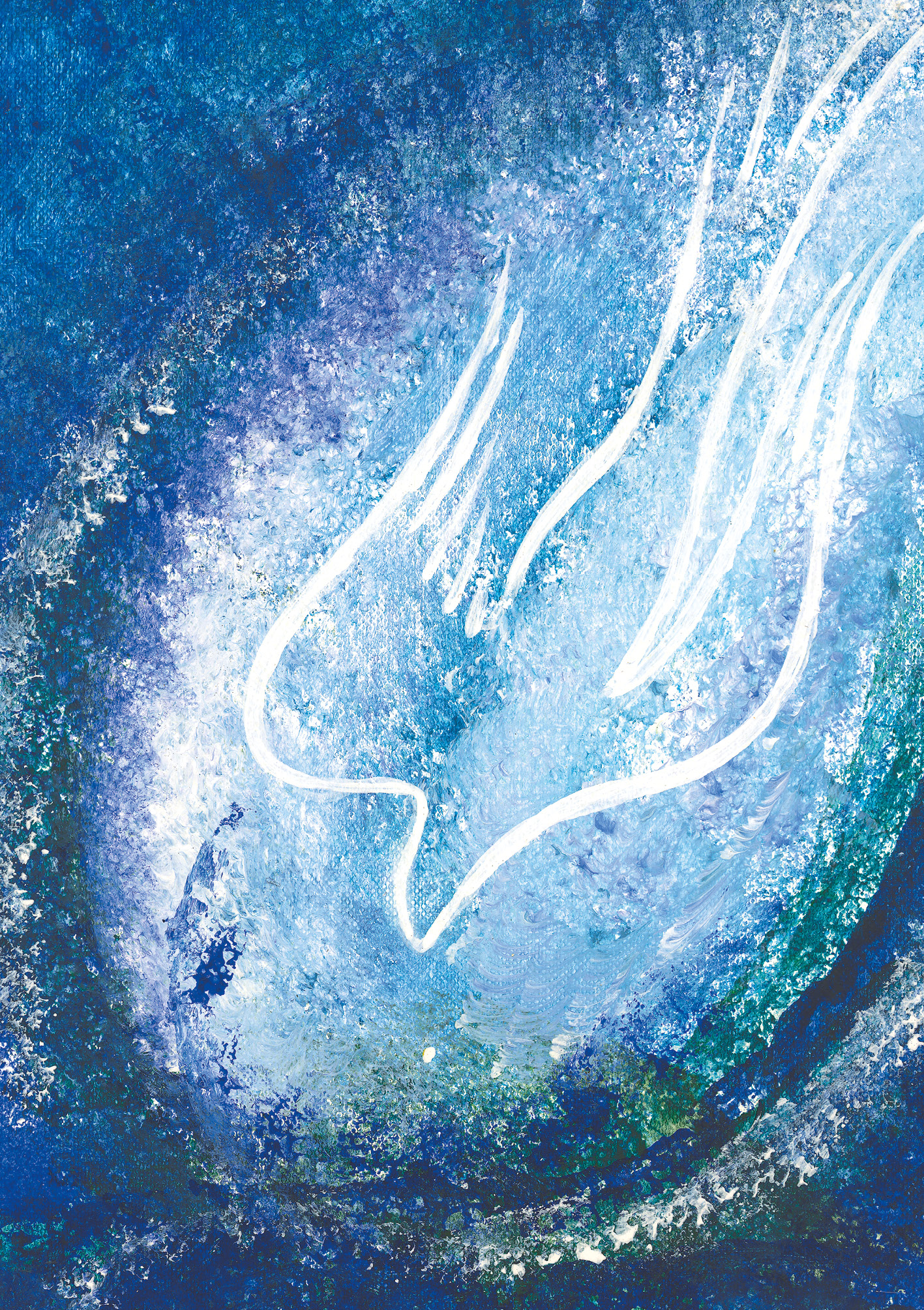 Kunst-Klappkarte - Gottes Geist erfülle Dich