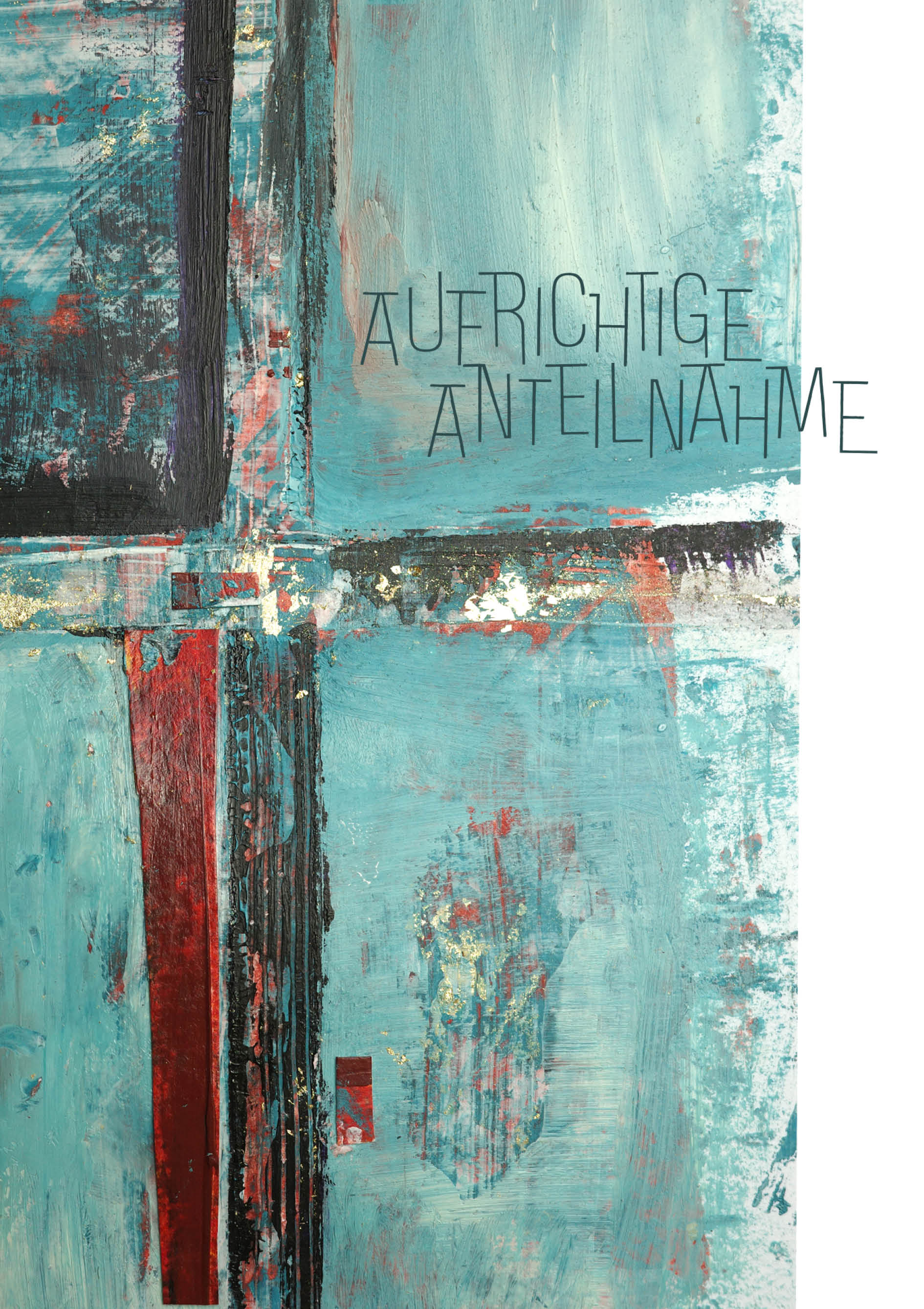 Kunst-Klappkarte - Kreuz der Hoffnung