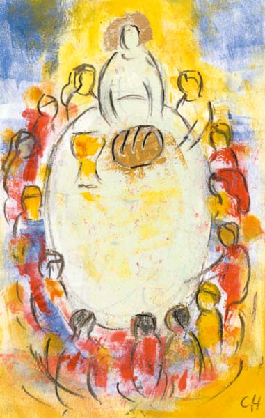 Bildchen - Der Herr segnet Brot und Leben