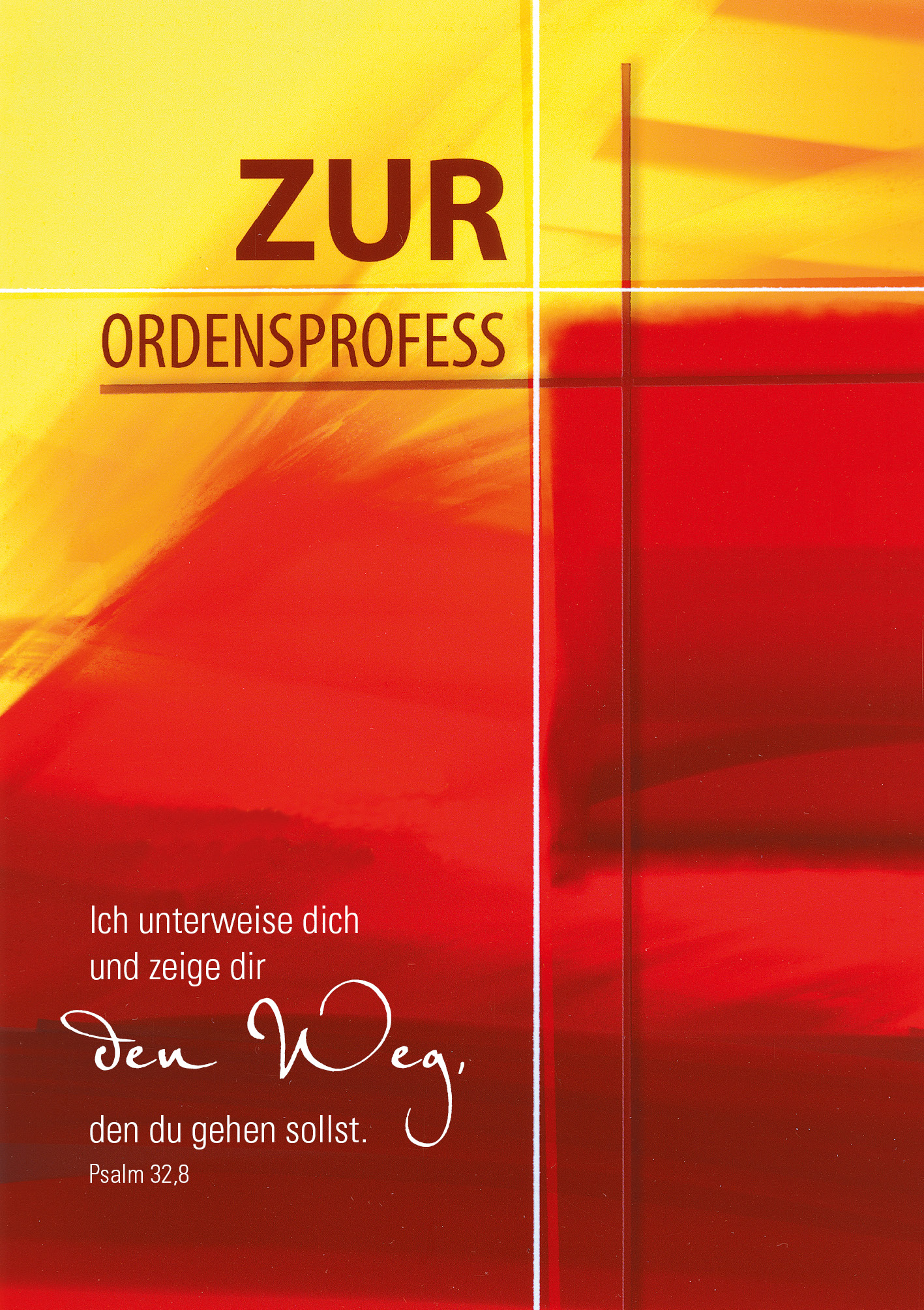 Klappkarte - Der Weg zum Leben