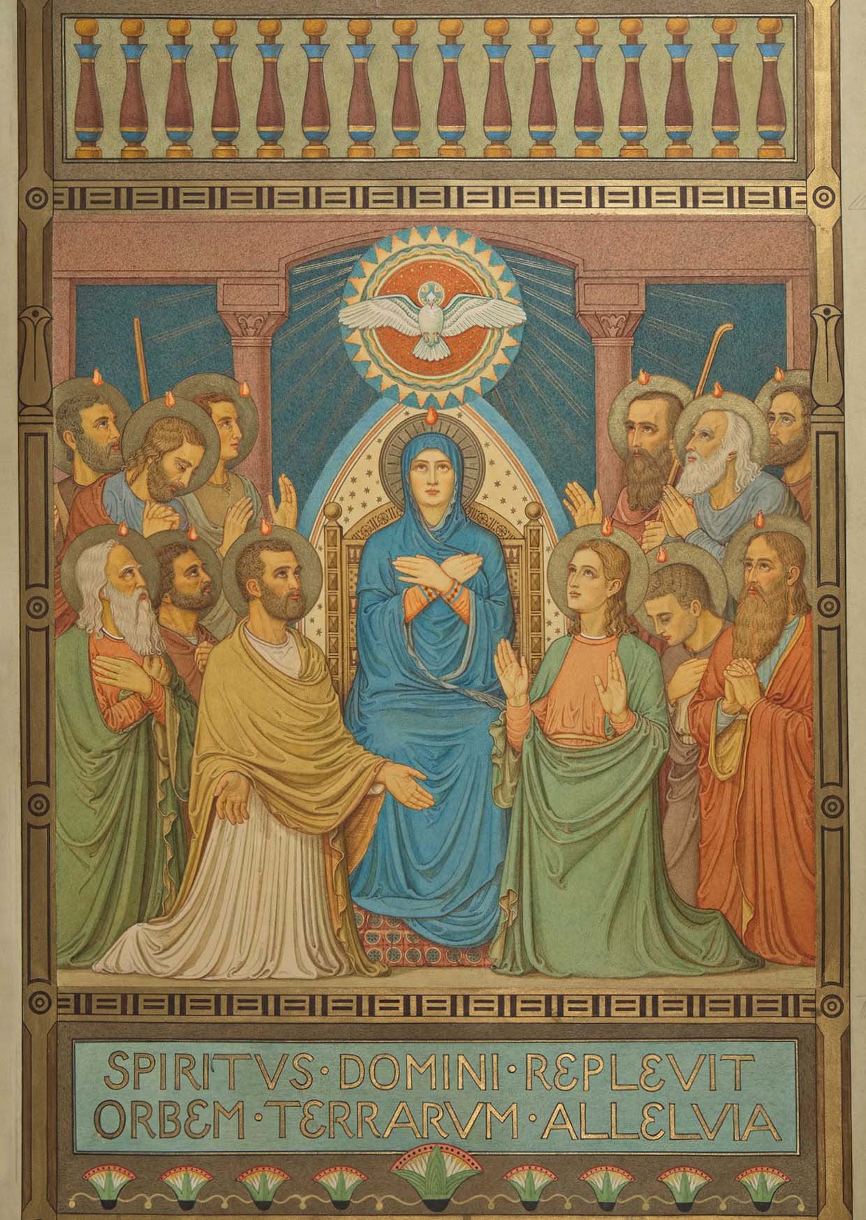 Kunst-Postkarte - Der Geist des Herrn