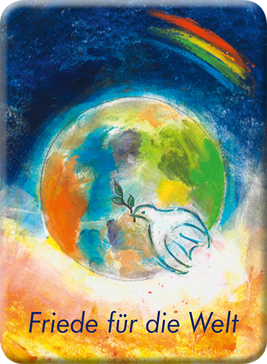 Deko-Magnet - Friede für die Welt