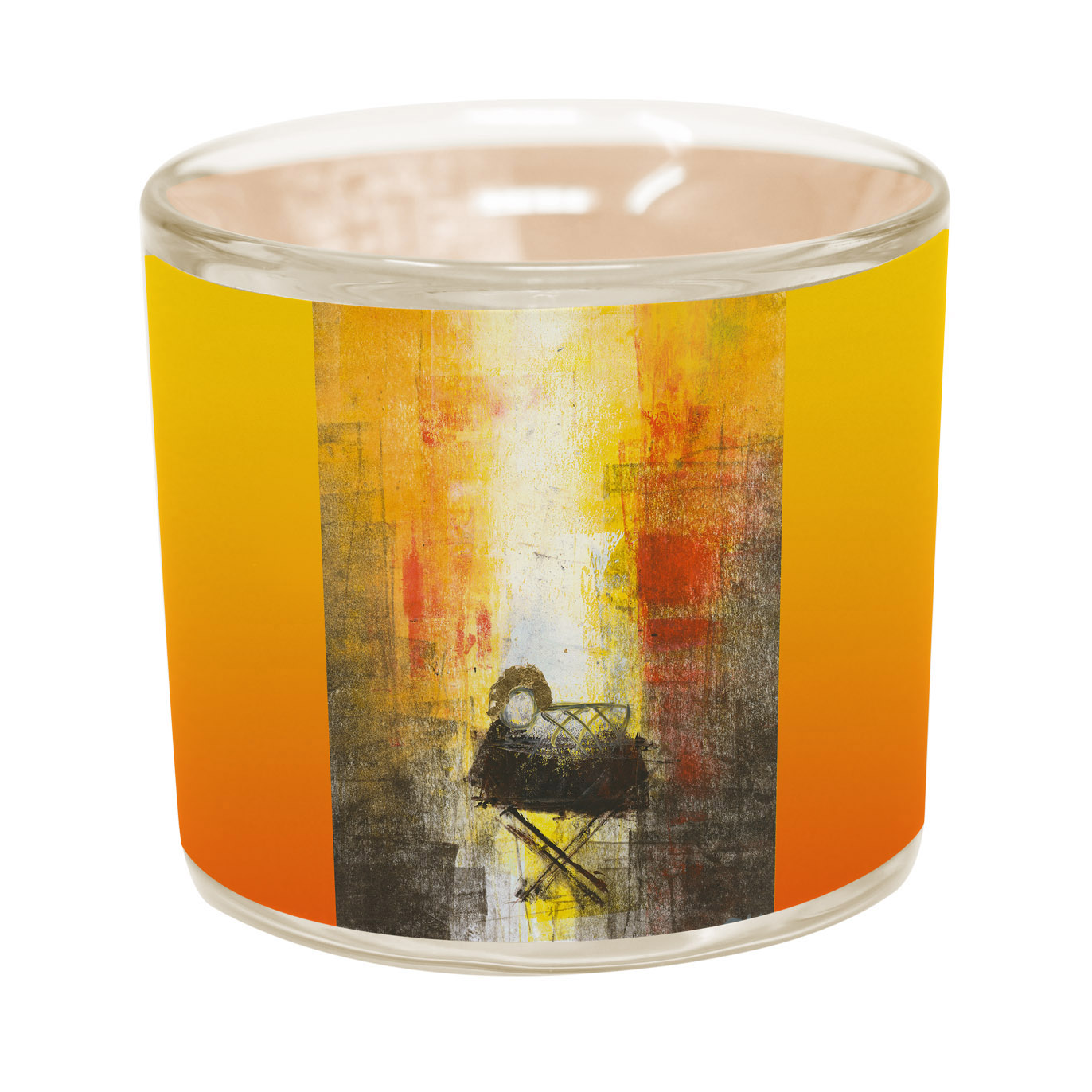 Glaslicht - "Hell strahlt die Krippe"