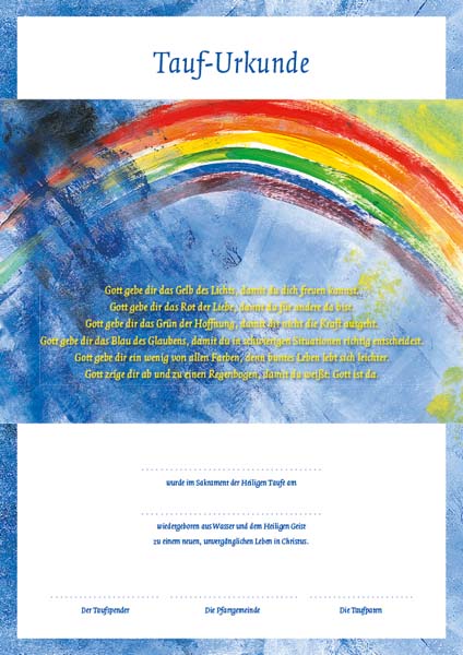 Tauf-Urkunde