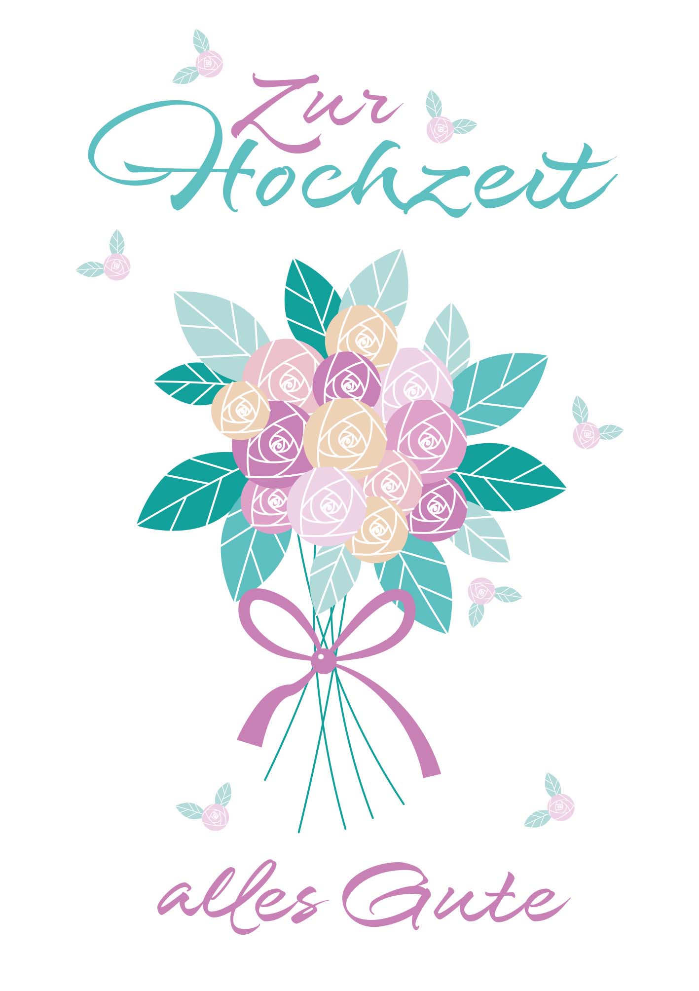 Kunst-Klappkarte - Die Liebe hört niemals auf