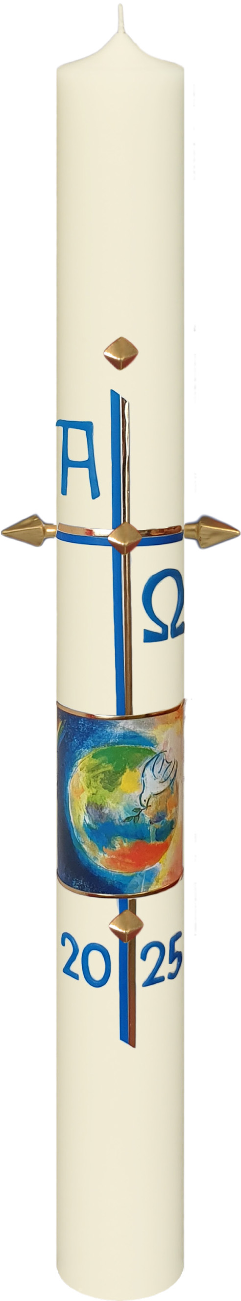 Osterkerze - Friede für die Welt