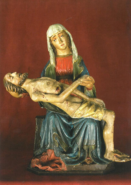 Kunst-Postkarte - Gnadenbild im Altar der Gnadenkapelle