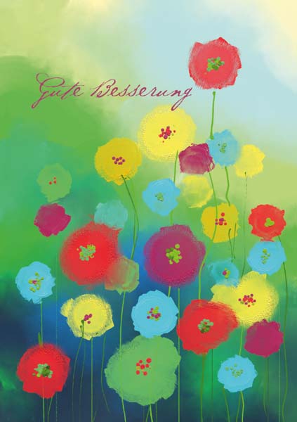 Klappkarte - Blumen, die gut tun
