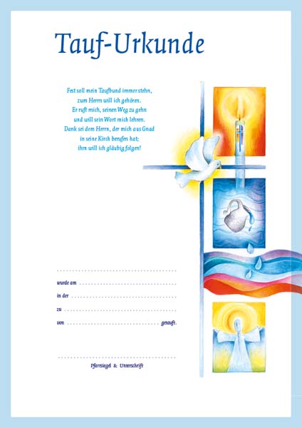 Tauf-Urkunde