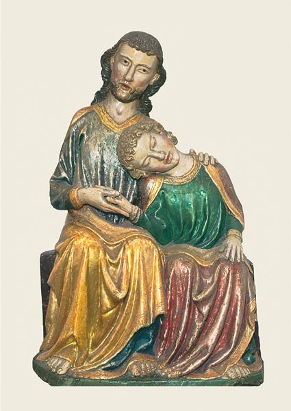 Klappkarte - Christus und Johannes