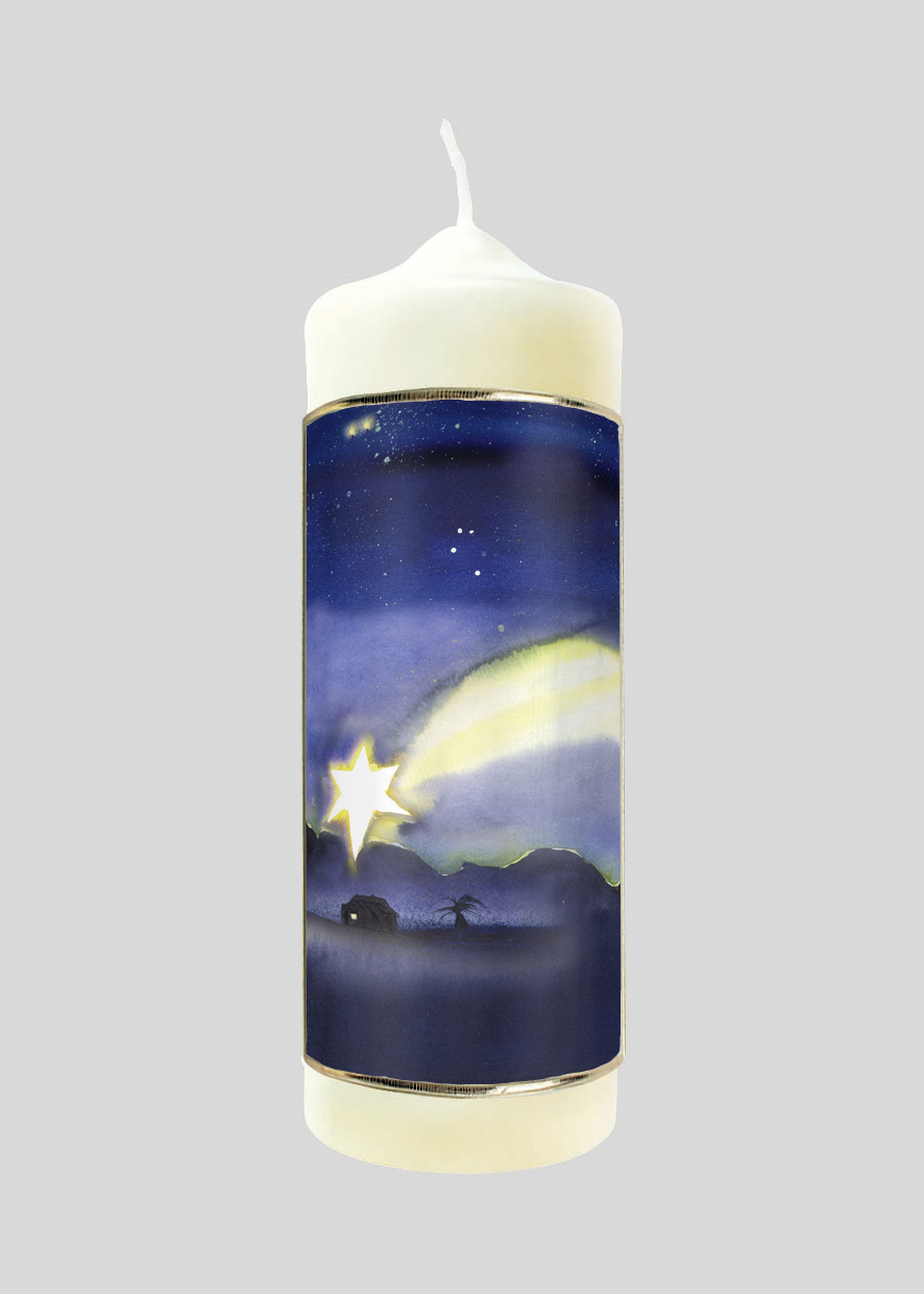 Kerze - Ein Stern geht auf