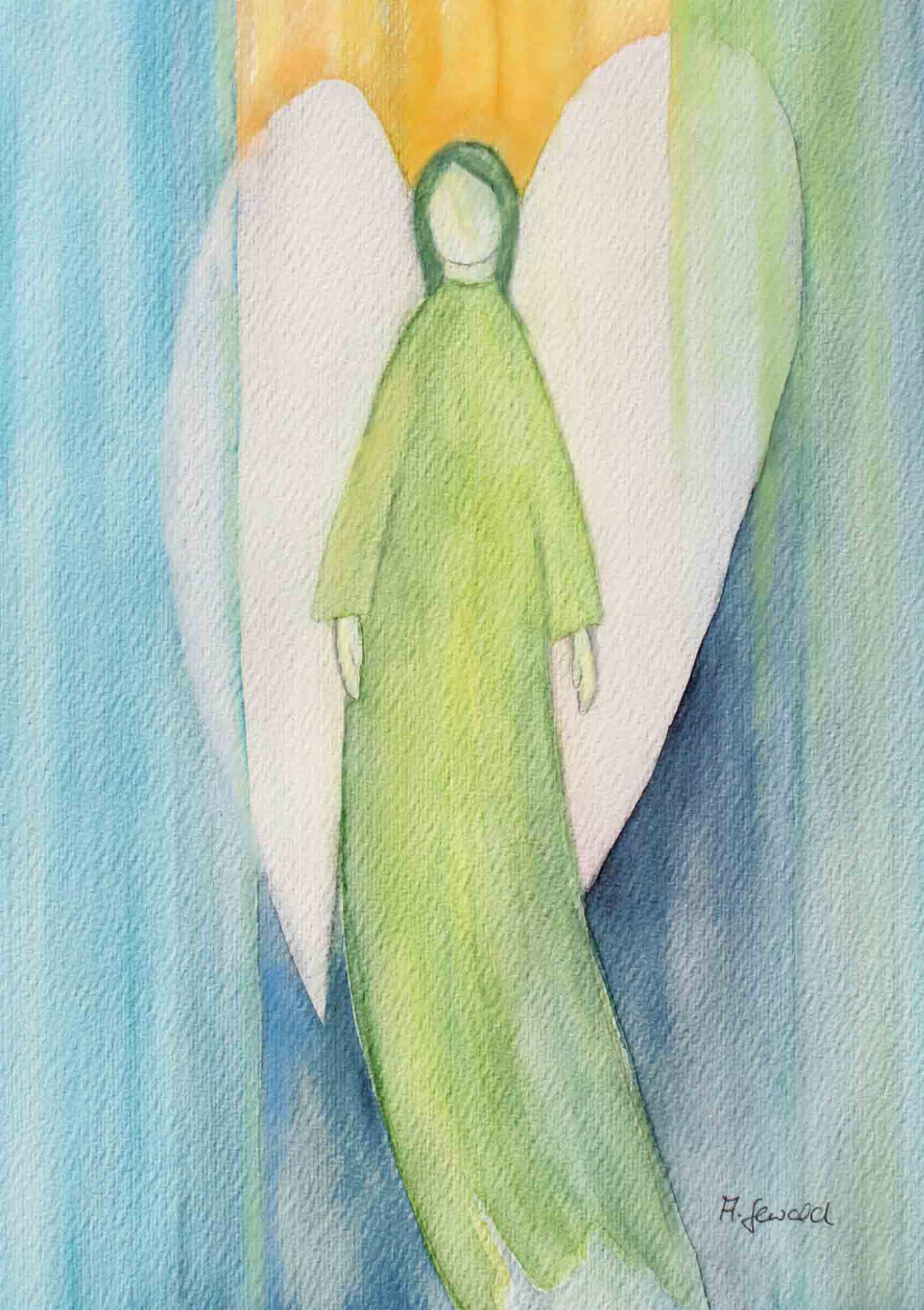 Klappkarte - Engel der Achtsamkeit