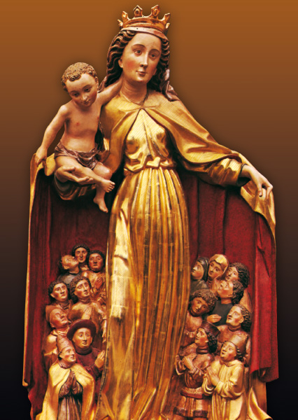 Kunst-Postkarte - Markdorfer Schutzmantelmadonna