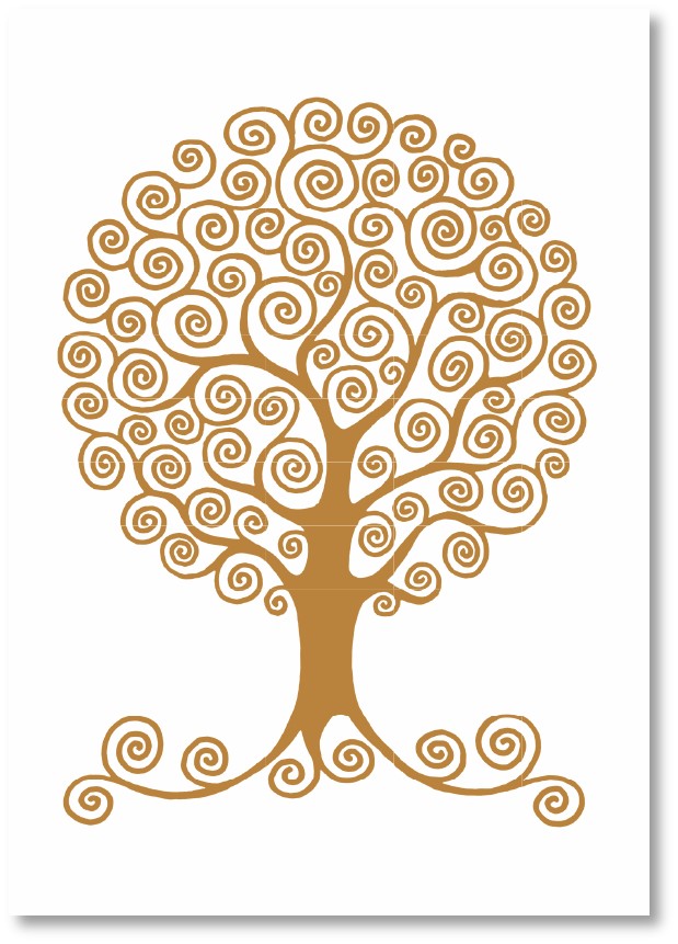 Premium-Klappkarte - Baum der Zärtlichkeit