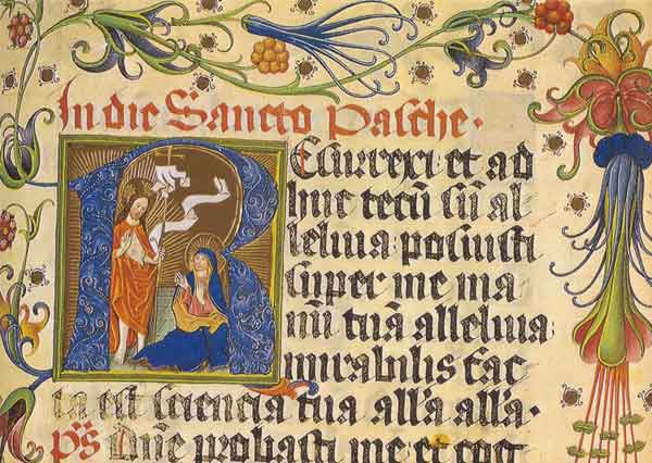 Kunst-Postkarte - Der Auferstandene erscheint seiner Mutter