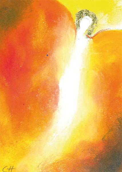 Kunst-Postkarte - Engel des Weggeleits