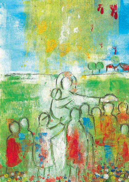 Kunst-Postkarte - Jesus ist unser Freund