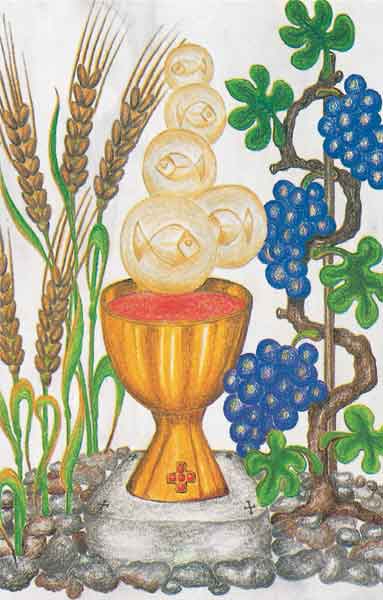 Bildchen - Die Gaben der Eucharistie