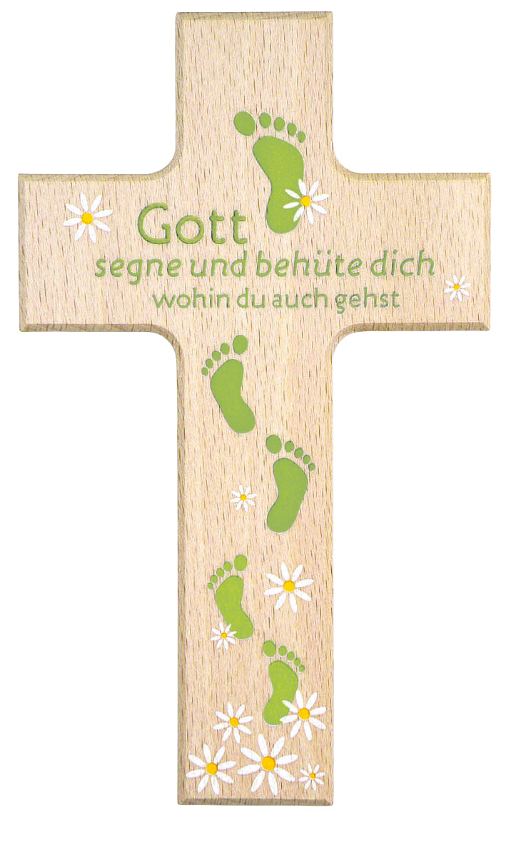 Holzkreuz - Gott segne und behüte dich