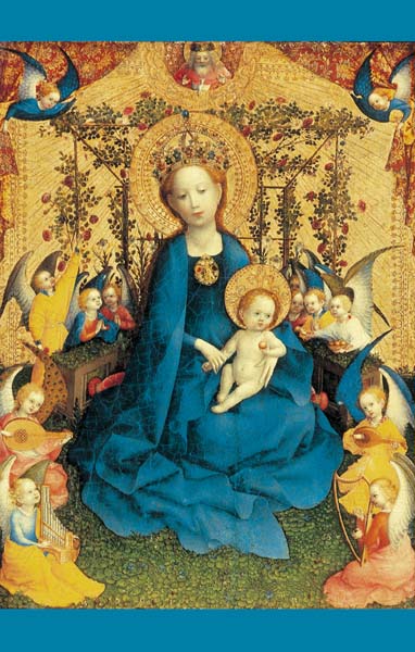 Bildchen - Die Muttergottes im Rosenhag