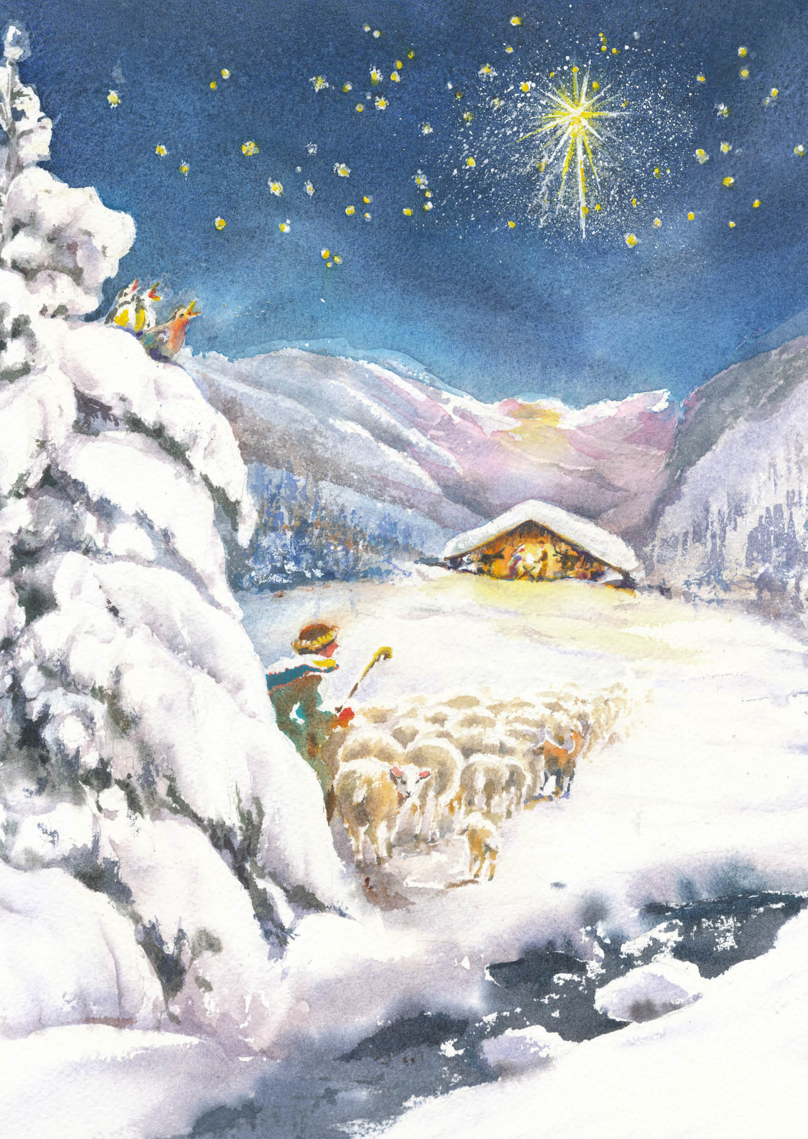 Kunst-Postkarte - Winterzauber