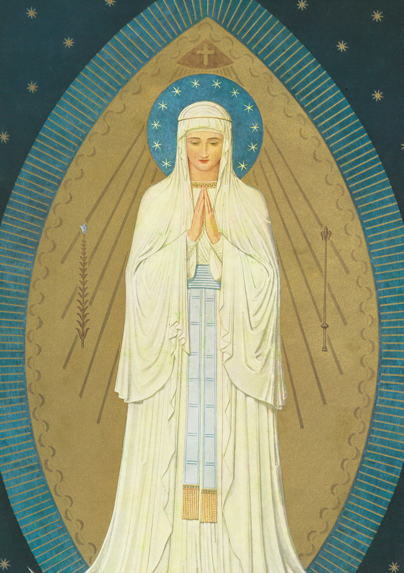 Kunst-Klappkarte - Unter deinem Schutz