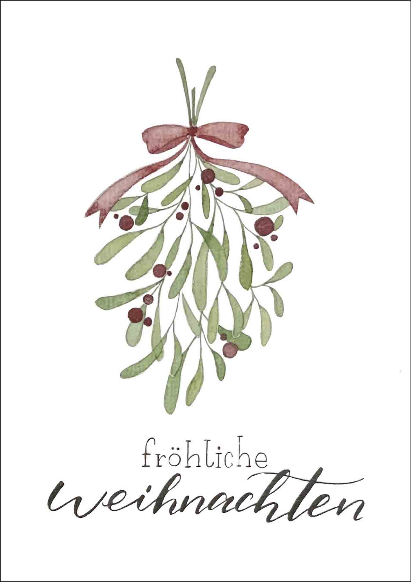 Klappkarte - Fröhliche Weihnachten