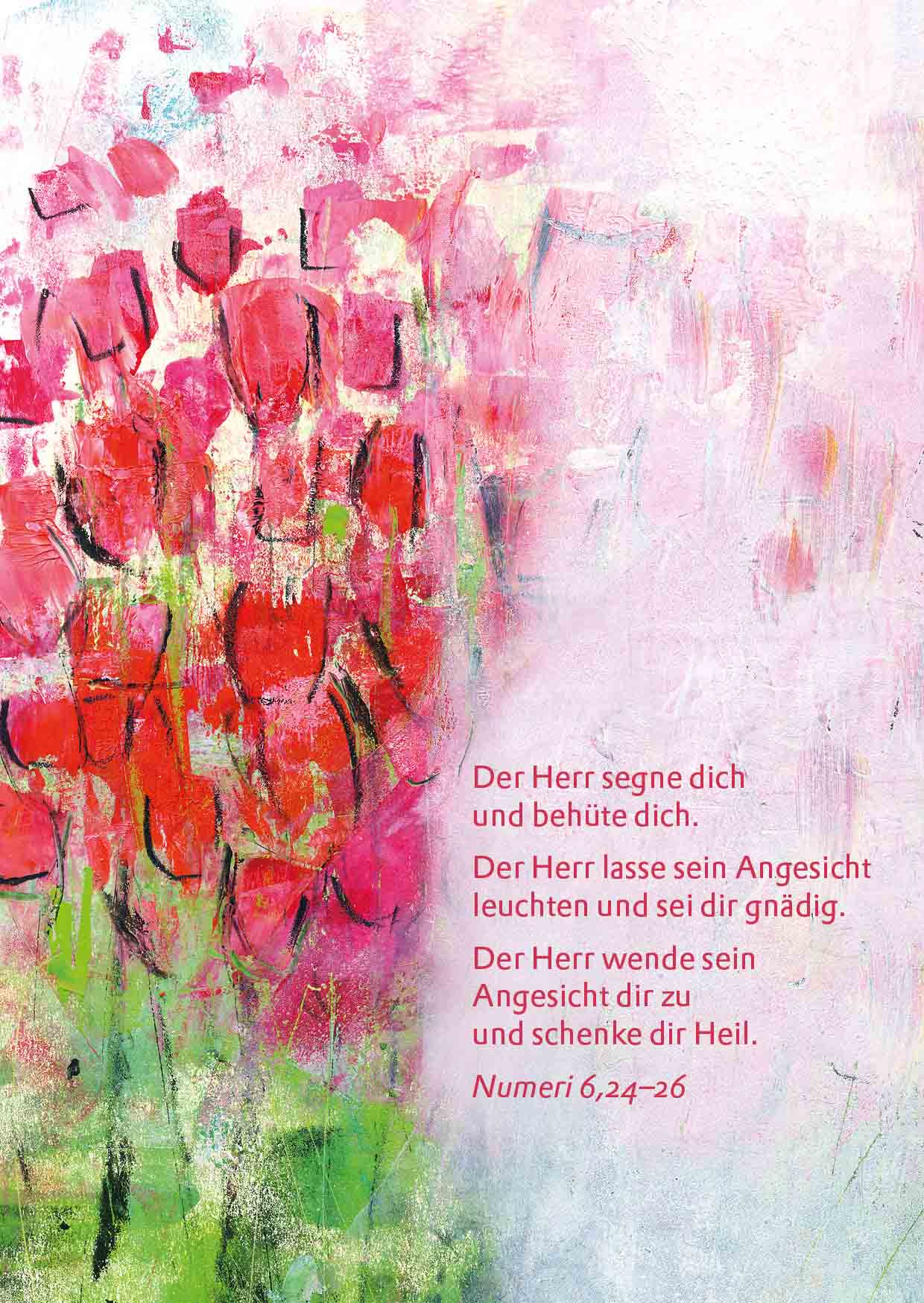 Kunst-Postkarte - Behütet und gesegnet