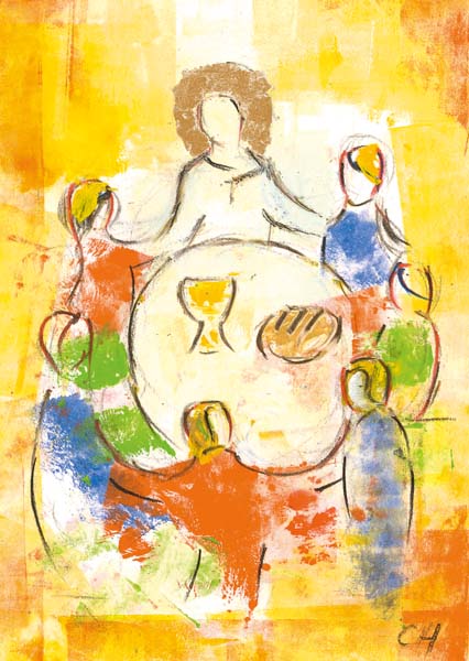 Kunst-Postkarte - Zum Leben eingeladen